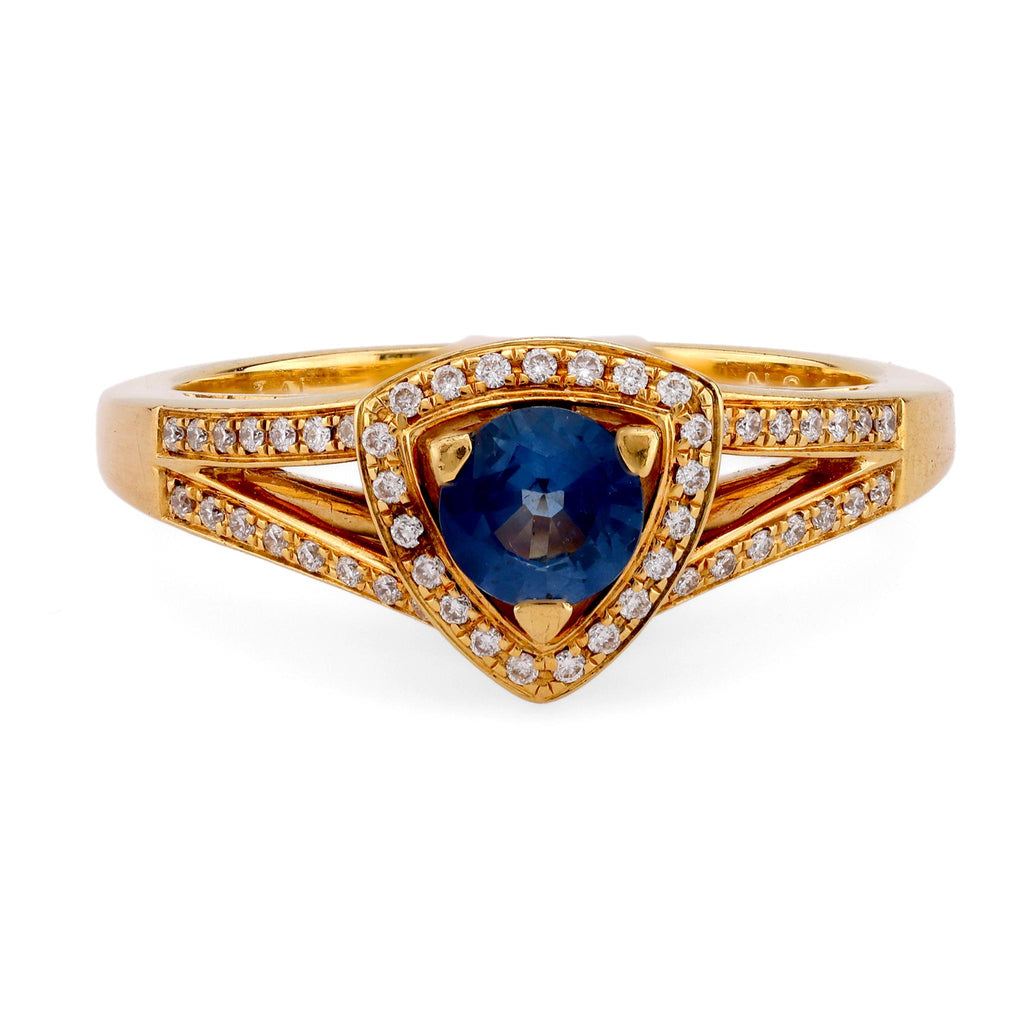 Mauboussin Sapphire Diamond 18K Yellow Gold Dream and Love Ring  Mauboussin   