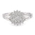 Vintage French Diamond 18K White Gold Cluster Ring  Jack Weir & Sons   