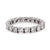 Mid Century diamond platinum eternity band