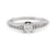 Modern French Diamond Platinum Engagement Ring  Jack Weir & Sons   