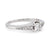 Modern French Diamond Platinum Engagement Ring  Jack Weir & Sons   