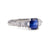 GIA 0.97 Carat Ceylon Sapphire Diamond Platinum Ring Rings Jack Weir & Sons   