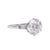 Art Deco French GIA 3.02 Carat Round Brilliant Cut Diamond Platinum Ring Rings Jack Weir & Sons   