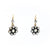 Antique Inspired Diamond 18k Yellow Gold Silver Cluster Drop Earrings Earrings Jack Weir & Sons   