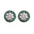 Pair of Art Deco Diamond and Emerald Stud Earrings Earrings Jack Weir & Sons   