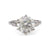 Mid-Century GIA 4.12 Carat Round Brilliant Cut Diamond Platinum Ring Rings Jack Weir & Sons   