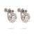 Antique 2.6 Carat Diamond Platinum Cluster Earrings  Jack Weir & Sons   