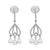 Pair of Rose Cut Diamond Platinum Dangle Earrings Earrings Jack Weir & Sons   