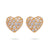 Pair of Cartier 1.20 Carat Total Weight Diamond 18k Yellow Gold Heart Stud Earrings Earrings Jack Weir & Sons   