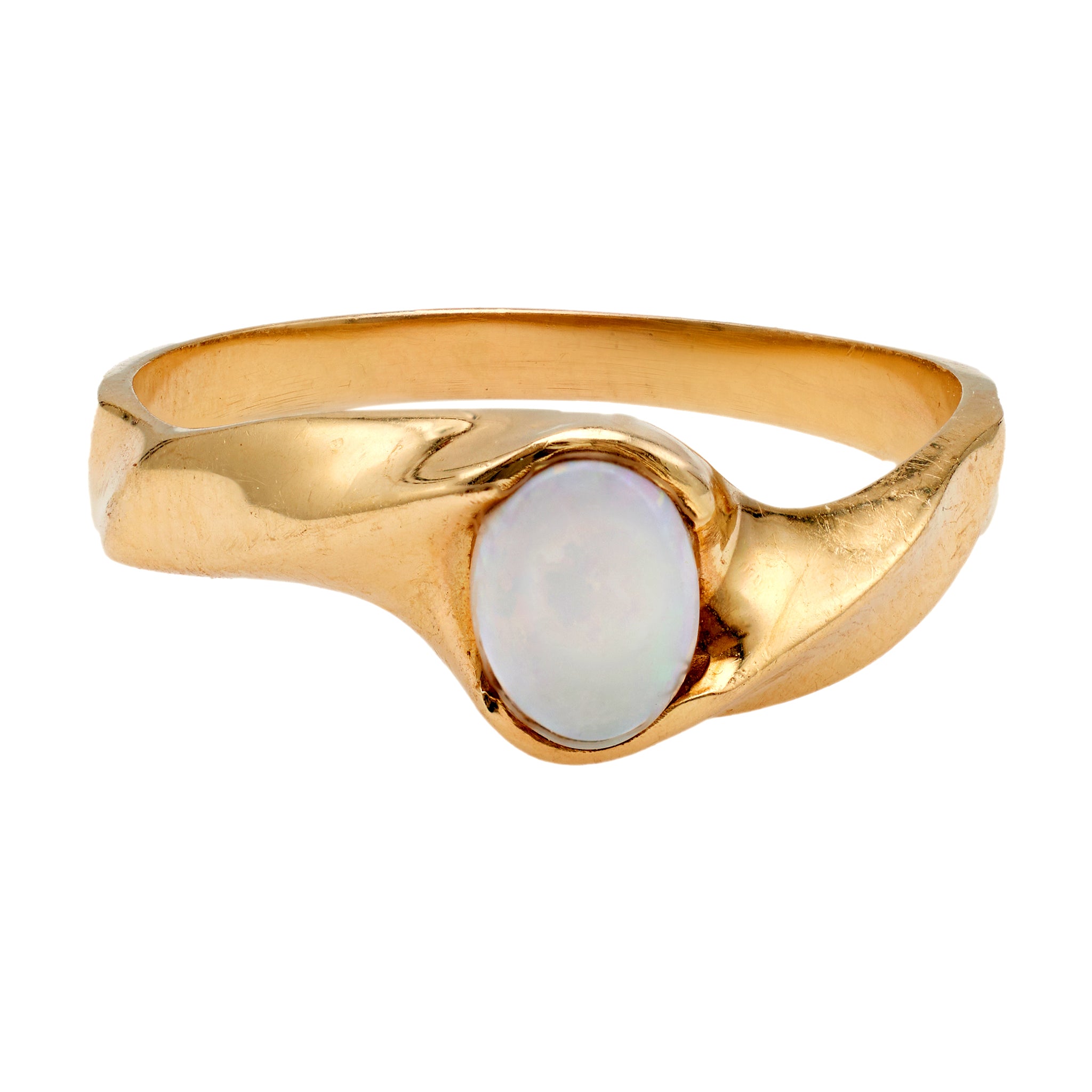 Vintage Opal 14k Yellow Gold Ring Rings Jack Weir & Sons   