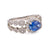 1.59 Carat Sapphire and Diamond Platinum Ring Rings Jack Weir & Sons   