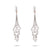 Pair of Vintage Diamond 14k Gold Chandelier Earrings Earrings Jack Weir & Sons   