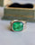 Retro French GIA Colombian Emerald 18k Yellow Gold Ring Rings Jack Weir & Sons   