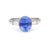 Art Deco GIA 2.41 Carat Ceylon No Heat Sapphire Diamond Platinum Ring Rings Jack Weir & Sons   