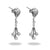 Diamond Drop Earrings in 14k White Gold Earrings Jack Weir & Sons   