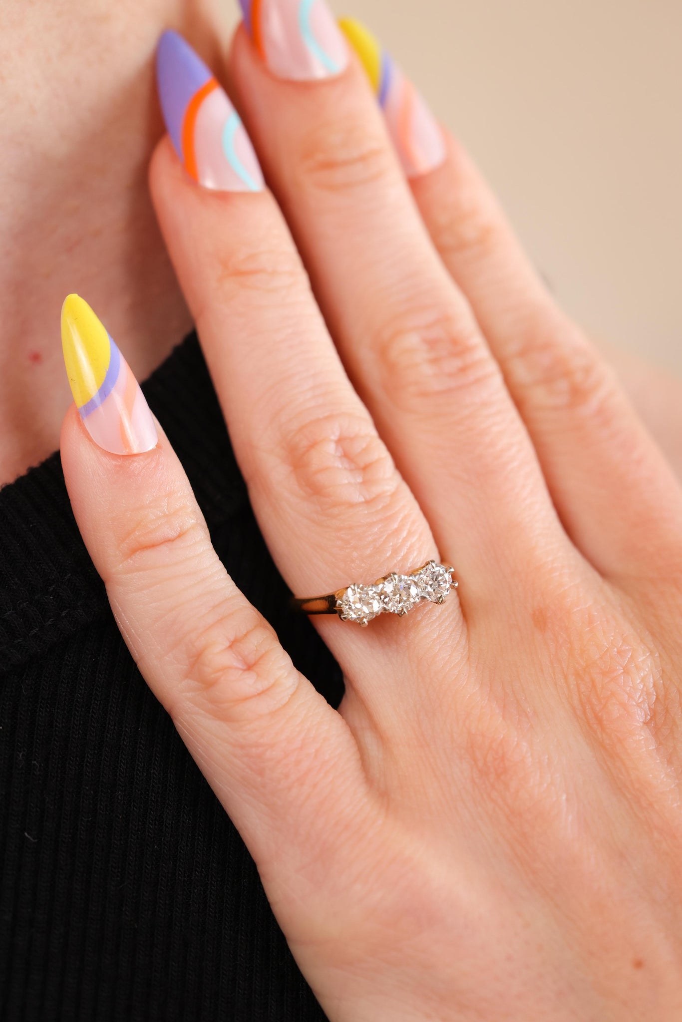 Three-Stone Diamond Ring by Birks