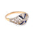 Edwardian Diamond & Sapphire Two-Tone Ring  Jack Weir & Sons   