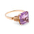 Vintage Amethyst Yellow Gold Solitaire Ring  Jack Weir & Sons   