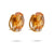 Mid-Century Citrine Diamond 18k Yellow Gold Clip On Earrings Earrings Jack Weir & Sons   