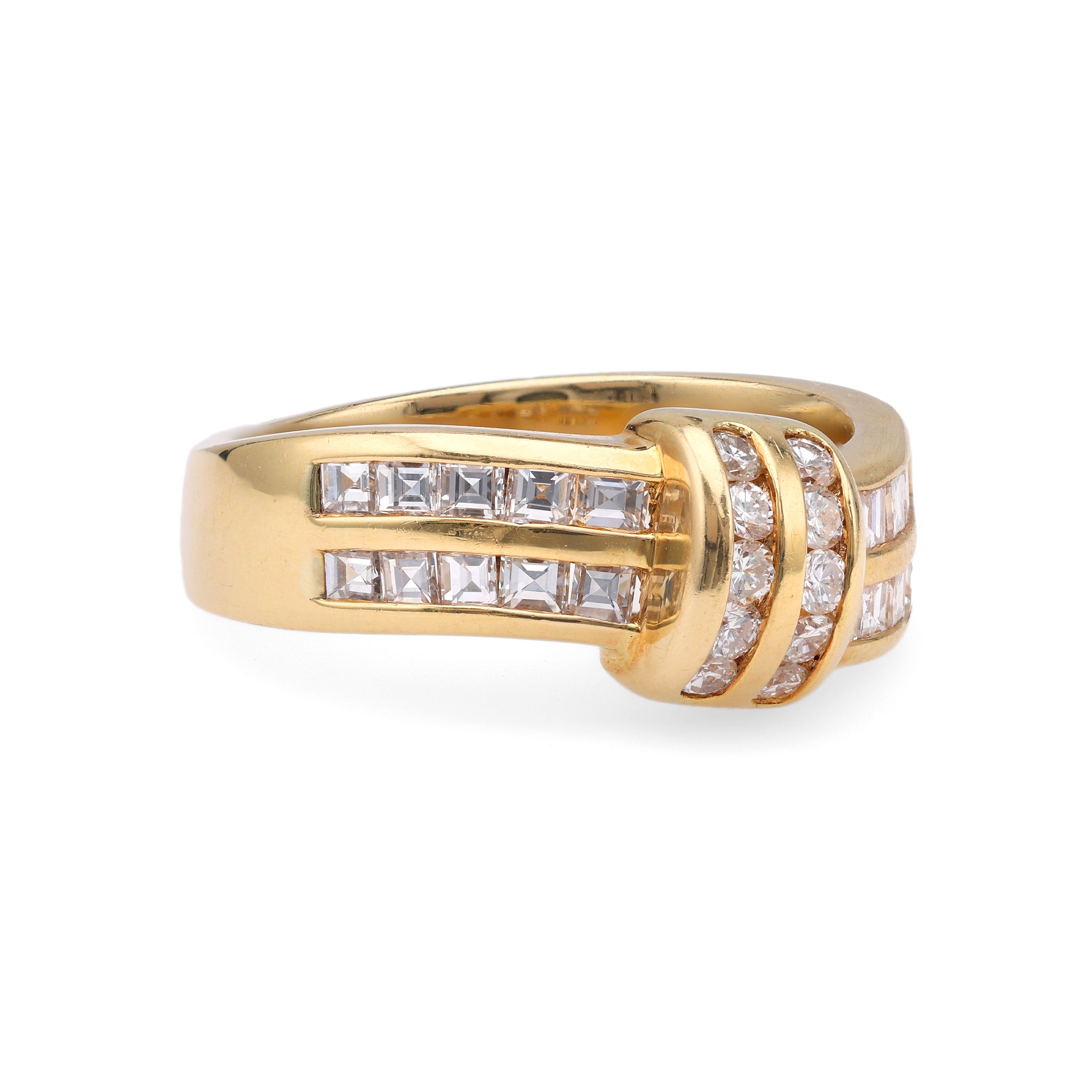 Vintage Diamond 18k Yellow Gold Ring Rings Jack Weir & Sons   