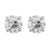 Vintage Old European Cut Diamond 14K White Gold Stud Earrings Earrings Jack Weir & Sons   