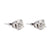 Vintage Old European Cut Diamond 14K White Gold Stud Earrings Earrings Jack Weir & Sons   