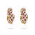 Vintage Diamond Ruby 18k Yellow Gold Cheetah Earrings  Jack Weir & Sons   