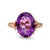 Victorian Amethyst 14k Rose Gold Solitaire Ring Rings Jack Weir & Sons   