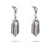 Art Deco Inspired Diamond Sapphire 14k White Gold Dangle Earrings Earrings Jack Weir & Sons   