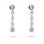 2.07 Total Carat Weight Diamond 14k White Gold Dangle Earrings Earrings Jack Weir & Sons   