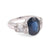 Italian GIA 5 Carat Sapphire Diamond White Gold Ring  Jack Weir & Sons   