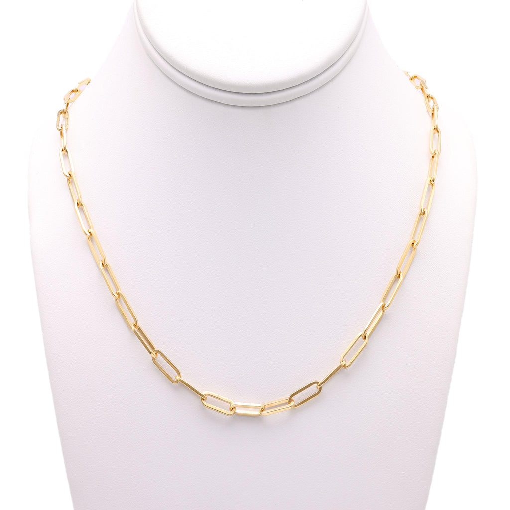 Vintage French Dinh Van 18k Yellow Gold Paperclip Necklace – Jack Weir ...