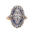 French Belle Epoque Diamond Sapphire Gold and Platinum Ring  Jack Weir & Sons   