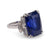 French 15.49 Carat Sapphire Diamond White Gold Ring  Jack Weir & Sons   