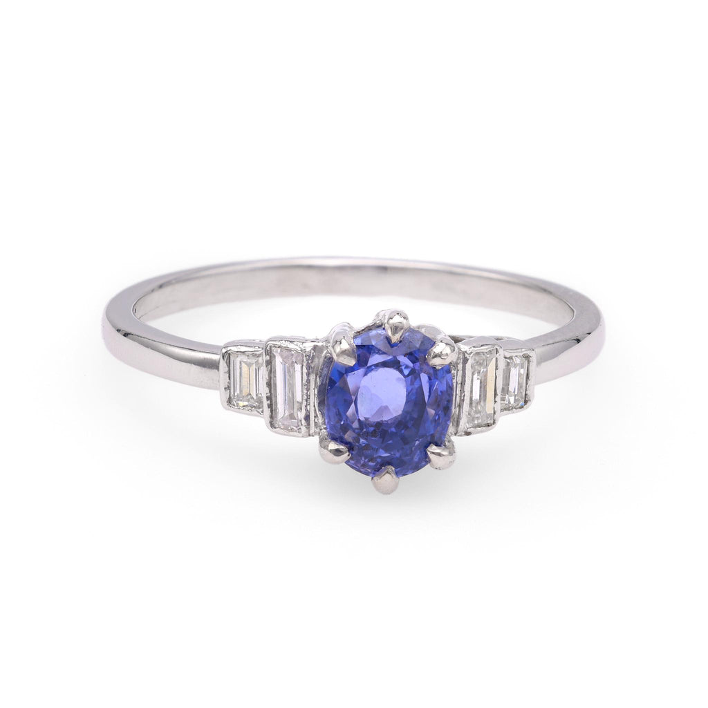 Sapphire Diamond White Gold Ring Rings Jack Weir & Sons   