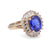 Tanzanite Diamond Yellow Gold Cocktail Ring Rings Jack Weir & Sons   