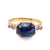 Renaissance Revival GIA Sapphire Diamond 18K Yellow Gold Ring  Jack Weir & Sons   