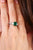 Emerald Diamond White Gold Engagement Ring  Jack Weir & Sons   