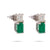 Emerald Diamond White Gold Earrings  Jack Weir & Sons   