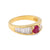 French Ruby Diamond Yellow Gold Ring  Jack Weir & Sons   