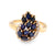 French Sapphire Diamond Yellow Gold Ring  Jack Weir & Sons   
