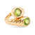 Vintage Verdura Peridot 18K Yellow Gold Ring Rings Verdura   