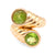 Vintage Verdura Peridot 18K Yellow Gold Ring Rings Verdura   