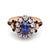 Victorian 1.4 Carat Oval Cut Sapphire Diamond 18K Yellow Gold Cluster Ring  Jack Weir & Sons   