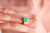 Vintage 1.7 Carat Emerald Diamond 14K Yellow Gold Ring  Jack Weir & Sons   