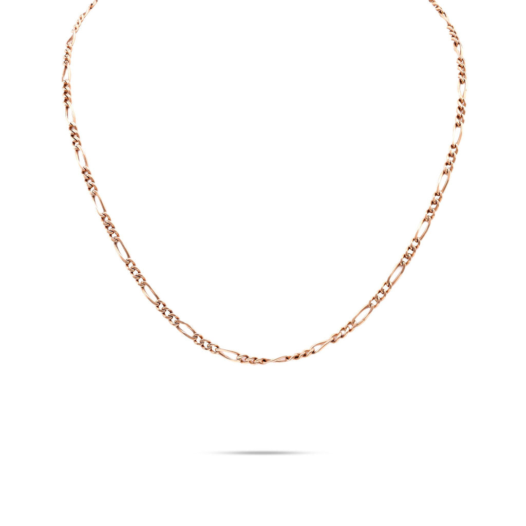 Victorian 14K Rose Gold Fancy Link Necklace  Jack Weir & Sons   