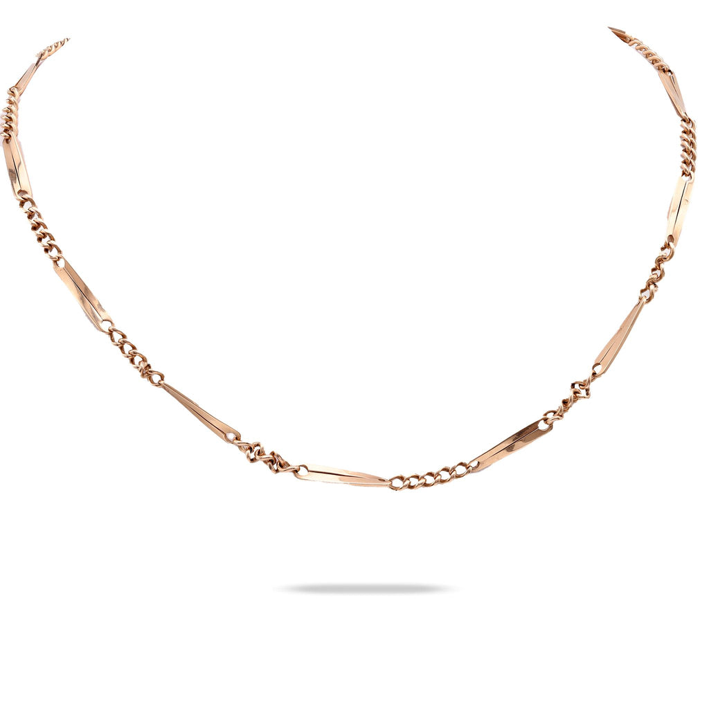 Victorian 14K Rose Gold Chain Necklace  Jack Weir & Sons   