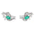 Mid-Century Oscar Heyman Emerald Diamond Platinum Earrings Earrings Oscar Heyman   