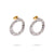 Art Deco Diamond Platinum and 18K Yellow Gold Hoop Earrings  Jack Weir & Sons   