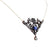 Antique Style  4 Carat Sapphire Diamond 18K Yellow Gold Silver Necklace Necklaces Jack Weir & Sons   